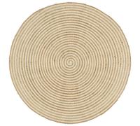 Handmade Rug Jute with Spiral Design Living Room Floor Carpet Floor Mat vidaXL