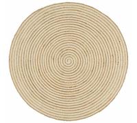 Handmade Rug Jute with Spiral Design Living Room Floor Carpet Floor Mat vidaXL