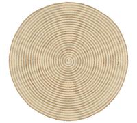 Handmade Rug Jute with Spiral Design Living Room Floor Carpet Floor Mat vidaXL