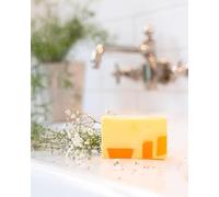 Handmade Satsuma Sunshine Vegan Soap 100g - Natural Citrus Bar, Uplifting Orange Scent, Vegan Friendly, Chemical-Free, Moisturising Cleansing Soap, Handcrafted Skincare Gift