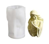 Handmade Scented Molds Featuring Mother of the Virgin and Child Ideal for Home Decor and Religious Rituals