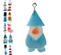 Handmade Sea Glass Christmas Tree Hanging Decorations, Coastal Sea Glass Ornaments, for Tree Home Kitchen Outdoor Garden, Gift for, Beach Lover (dwarves)