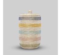 Handmade Seagrass Laundry Basket (Multi Color, XL)