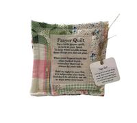 Handmade Sew Prayer Quilt Patch Individually Colorful Quilts Mini Scripture Poem Prayer Quilts Fabric Squares Little Vintage Prayer Quilt Squares Christian Gifts for Family Friend Kids