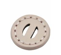 Handmade Sewing Real Leather Button Round Big Diameter 32mm Coat Mixed Colors Clothes Accessories Geometry 2 Holes Buttons-PK01-8-Coral-5 Pieces