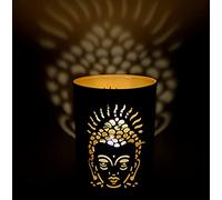 Handmade Shadow Votive Tea Light Candle Holder Metal Buddha Design I Spirituality Mythology Decoration Gift Wedding Diwali