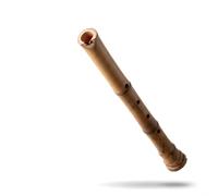 Handmade Shakuhachi Flute - 5-Hole Vertical Bamboo Wind Instrument, 5-Year Osmanthus Bamboo, Cinnabar Inner Chamber for Beginners & Meditation(Black)