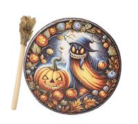 Handmade Shaman Drum, Shaman Drum | Shaman's Drum Native Instruments - Shamanic Drums Spiritual Instrument, Halloween Drum Shaman Instruments, Healer