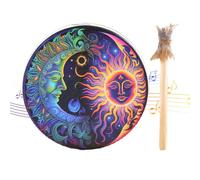 Handmade Shaman Drum - Shamanic Drums - With Drum Stick Shaman Hand Drum,Wood Shaman Drums,Shaman Hand Drum,Drum Sound Healing Tool,Created for Reflection Mute