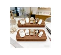 Handmade short square pressed nails with cat-eye gold foil design, reusable fake nails (XS/S/M/L)(S)