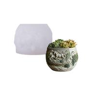 Handmade Silicone Horse Mold Silicone Texture for Unique Resin Art Creations Decorative Planter and Present Making Relief Carving Flowerpot Mold