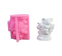 Handmade Silicone Koala with Baby Molds Ornament Animal Casting for Home Decorations Silicone Koala with Baby Castings Ornament Plasters