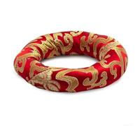 Handmade Silk Brocade Cushion Pillow with Cotton Material and Auspicious Cloud Embroidery for Tibetan Singing Bowl Nepal Sound Pad (12cm)