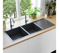 Handmade Single Large Kitchen Sink Plumbing Utility Waste Basin Stainless Steel