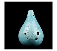 Handmade Six-Hole Bass C Key Ceramic Ocarina Performance Level 6-Hole BC Ocarina Musical Instrument Musical instrument pottery flute (Color : 2)