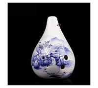 Handmade Six-Hole Bass C Key Ceramic Ocarina Performance Level 6-Hole BC Ocarina Musical Instrument Musical instrument pottery flute (Color : 3)