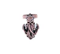 Handmade Skull Octopus Anchor Pirate Model Beads Pendant, Personalized Jewelry Making Supplies for DIY Enthusiasts, Ideal Paracord Beads Charm Accessories, M, Brass, No Gemstone