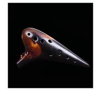Handmade Smoked 12-hole Alto G-tune Ocarina Performance Grade 12-hole G Ceramic Ocarina Musical Instrument ocarina instrument