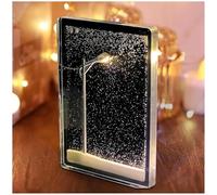 Handmade Snow Scene Night Light, Christmas Night Lights, Winter Snowy Street Lamp, Snowy Streetlight Lamp Material Kit, Desktop Decor Light-Up Kit, Street Lamps Arts and Crafts Decor for Kids, Adults