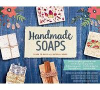 Handmade Soaps Kit: Learn to Make All-Natural Soaps - Includes everything you need to make over 20 soaps: 12 soap molds, 2 measuring spoons, 5 colors of glycerin, paper gift boxes, instruction book
