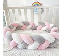 Handmade Soft Knotted Cushion - Braided All-Round Bed Protector, Room Decor PillowCotton Set All 100% Cotton Set All for Room Decor (A12,150CM)