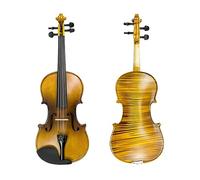 Handmade Solidwood Student Fiddle Kit 4/4 Size Acoustic Violin W/4/4 Brazilwood Bow Bridge Triangle Carry Strap Case
