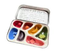 Handmade Sorting Jars - Relieve Anxiety, Cute Iron Classification Box, Sensory Sorting Box, Sensory Pressure Relief Manual Sorting Tank, Adult Fidget Gift, For People Who Struggle To Focus (1pc)