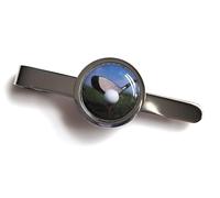 Handmade Sports Inspired - Golf Themed - Silver Plated Tie Pin Slide - Gift Boxed