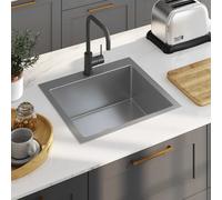 Vidaxl Handmade Kitchen Sink Stainless Steel