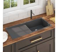 Handmade Single Large Kitchen Sink Plumbing Utility Waste Basin Stainless Steel