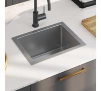 vidaXL Handmade Kitchen Sink Stainless Steel