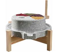 Handmade Stone Food Mill, Natural Granite Grinder for Grinding Dry/Wet Foods, Nuts, Corn, and Spices - Artisan Stone Mills