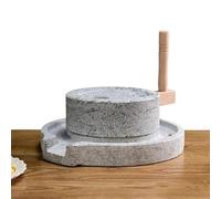 Handmade Stone Grain Mill for Grinding Wet and Dry Food, Manual Grinder for Flour, Rice Paste, Spices, Beans, Wheat, Soybeans, Coffee