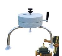 Handmade Stone Hand Mill, Chinese Coffee Grinders with Non-Slip Silicone Pads, Soybean Milk Grinder and Food Pulverizer, Household Spice Herbs Crushers, for Spice, Almonds, Oatmeal(17cm/6.7in)
