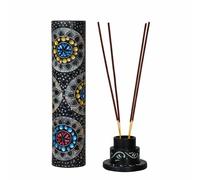 Handmade Stone Incense Stick Holder | Unique King Size Long Tower Burner | Camphore - Tealight - Dhoop Batti - Candles Holder for Yoga, Meditation and Home Decor. (Multi Color)