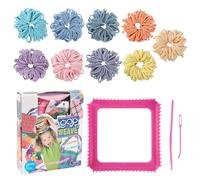 Handmade Strap Weaving Set - Rainbow Elastic Rope Craft, Interactive Multifunctional Webbing Toys | for Girls Boys Kids Ages Five Up, Arts Crafts Supplies, Creative Weaving Activity