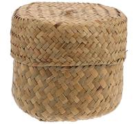 Handmade Straw Flower Basket Mini Seagrass Storage Basket for Decorative Home Use Gift Box