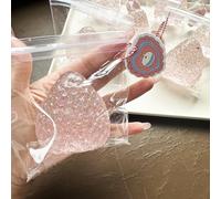 Handmade Strawberry Taba Squishy Toys, Cute Strawberry Squeeze Toys, Kawaii Strawberry Squishies Fidget Toys, Strawberry Jelly Squishy Funny Novelty Things Suitable for Office School (C)