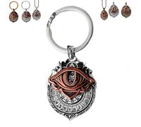 Handmade Tarot Vision Pendant: Connect to Cosmic Wisdom Anytime, All-Seeing Eye Necklace, Spiritual Guidance, Mysterious Divination Ornaments (D)