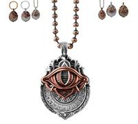 Handmade Tarot Vision Pendant: Connect to Cosmic Wisdom Anytime, All-Seeing Eye Necklace, Spiritual Guidance, Mysterious Divination Ornaments (B)