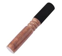 Handmade Tibetan Buddhism Singing Bowl Wood Mallet Striker Premium Leather Wrapped Peach Wood Stick for Meditation and Yoga Accessories 17.2 x 2.5cm