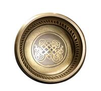 Handmade Tibetan Singing Bowl Meditation Sound, Yoga Therapy Bowl Ornament for Healing Prayer Singing Bowls(9.5cm)