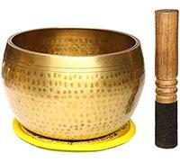 Handmade Tibetan Singing Bowl Set For Buddhism Meditation Healing, Prayer,Yoga, And Healing Through Vibration With Mallet, Perfect Spiritual Gift,Balance & Harmony Design