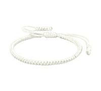 Handmade Tibetan String Bracelet Adjustable Woven Rope Knot Bracelets For Mens Womens Bolder Watches for Men (White, One Size)
