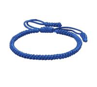 Handmade Tibetan String Bracelet Adjustable Woven Rope Knot Bracelets For Mens Womens Long Sparkly Earrings (Blue, One Size)