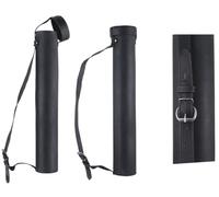 Handmade Traditional Bow & Arrow Quiver-Genuine Leather Archery Arrow Holder for Hunting, Target Practice&Traditional Archers-Adjustable Shoulder Strap&Durable Carry Case for arrows (BLACK LONG)