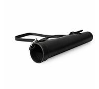 Handmade Traditional Bow & Arrow Quiver - Premium Full Grain Leather Arrow Holder for Hunting, Target Practice & Traditional Archery - Durable Carry Case with Adjustable Shoulder Strap (Black)