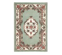 Handmade Traditional Wool Easy To Clean Stain-Resistant Rug The Rug Shop UK Green 120cm x 180cm