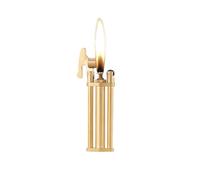 Handmade trench brass kerosene lighter, vintage portable grinding wheel ignition, suitable for collection/gift (kerosene not included)