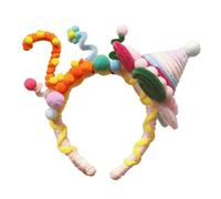 Handmade Twist Birthday Headbands Adjustable Headwear Festive Baby Headpiece For Women's Hair Styling
